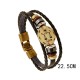 12 Constellations Hematite Leather Bracelet 12 Constellations Hematite Leather Bracelet
