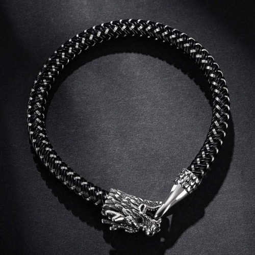 Dragon Titanium Steel Luck Bracelet