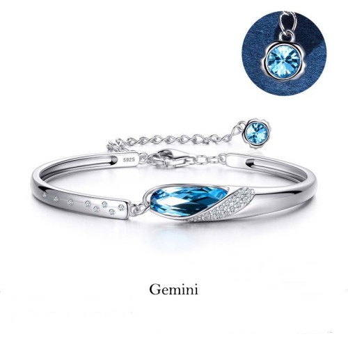 925 Silver Plated Copper Zodiac Charm Bracelet 925 Silver Plated Copper Zodiac Charm Bracelet
