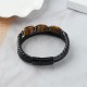 Tiger Eye Protection Willpower Leather Bracelet Tiger Eye Protection Willpower Leather Bracelet
