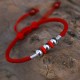 925 Sterling Silver Lucky Bead Protection Bracelet