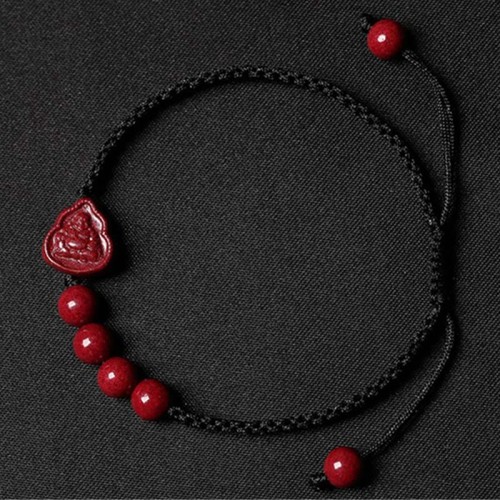 Laughing Buddha Cinnabar Blessing String Bracelet Laughing Buddha Cinnabar Blessing String Bracelet