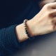 Tibetan Bodhi Seed Black Obsidian Copper Peace Bracelet Tibetan Bodhi Seed Black Obsidian Copper Peace Bracelet