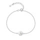 925 Silver Cherry Blossom Blessing Chain Bracelet 925 Silver Cherry Blossom Blessing Chain Bracelet