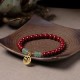 Cinnabar Green Aventurine Luck Blessing Bracelet