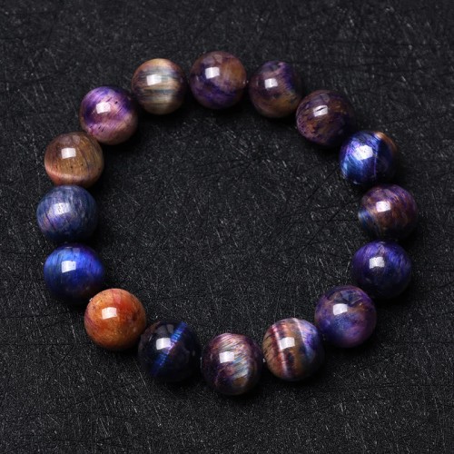 Purple Tiger Eye Protection Strength Bracelet