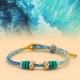 Peach Blossom Knot Luck Braided Bracelet