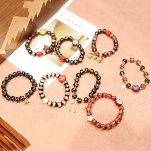 Swallowing Beast Family Wealth Thangka Bracelet