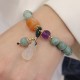 Cyan Jade Lotus Amethyst Crystal Healing Bracelet Cyan Jade Lotus Amethyst Crystal Healing Bracelet