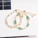 Green Aventurine Pearl Pink Crystal Luck Bracelet Green Aventurine Pearl Pink Crystal Luck Bracelet