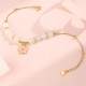 925 Sterling Silver Hetian White Jade Cherry Blossom Protection Bracelet 925 Sterling Silver Hetian White Jade Cherry Blossom Protection Bracelet
