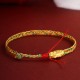 Year of the Dragon Colorful Carved Success Braided Bracelet
