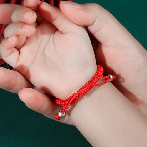 925 Sterling Silver Fu Character Lucky Money Bag Kids Bracelet 925 Sterling Silver Fu Character Lucky Money Bag Kids Bracelet
