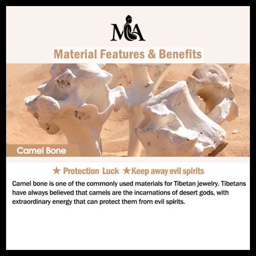 Tibetan Silver Zakiram Goddess Camel Bone Protection Bracelet Tibetan Silver Zakiram Goddess Camel Bone Protection Bracelet
