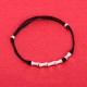 925 Silver Bamboo Design Protection Luck Braided Bracelet 925 Silver Bamboo Design Protection Luck Braided Bracelet