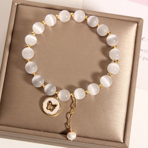 Cat's Eye Butterfly Love Bracelet