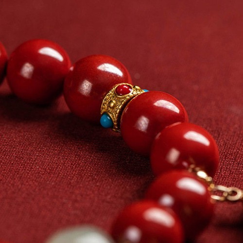 Cinnabar Jade Healing Charm Bracelet Cinnabar Jade Healing Charm Bracelet