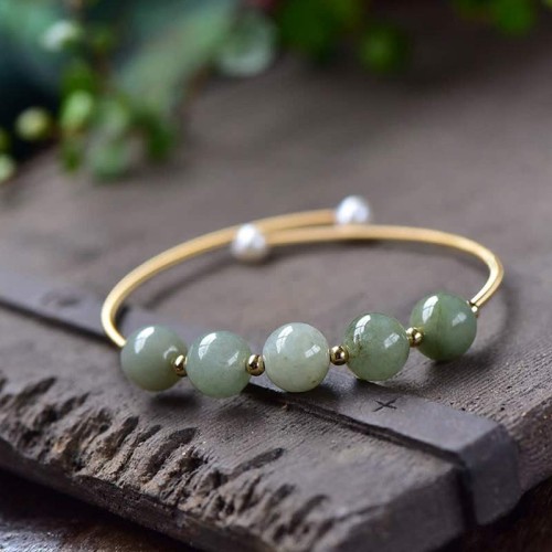 Jade Abundance Luck Blessing Bangle