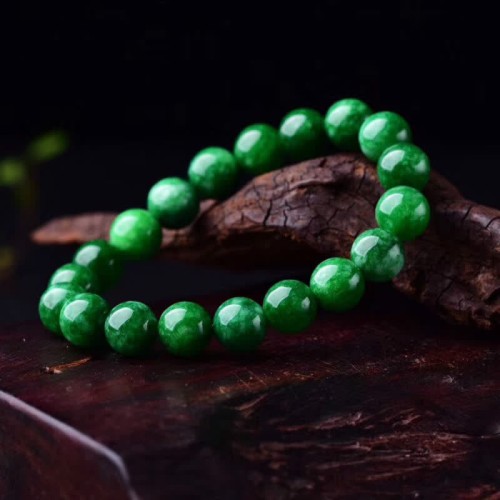 Cyan Jade Bead Harmony Bracelet