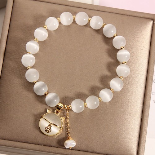 Cat's Eye Pearl Love Charm Bracelet Cat's Eye Pearl Love Charm Bracelet