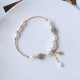 Pearl Moonstone Strawberry Quartz Optimism Bracelet Pearl Moonstone Strawberry Quartz Optimism Bracelet