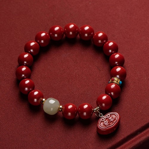 Cinnabar Jade Healing Charm Bracelet Cinnabar Jade Healing Charm Bracelet