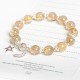Sterling Silver Citrine Moon Star Bracelet Sterling Silver Citrine Moon Star Bracelet