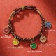 Tibetan Five God of Wealth Thangka Luck Bracelet Tibetan Five God of Wealth Thangka Luck Bracelet