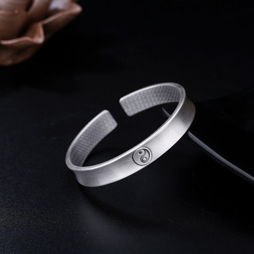 999 Sterling Silver Yin Yang Harmony Balance Bracelet 999 Sterling Silver Yin Yang Harmony Balance Bracelet