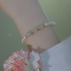 14K Gold Plated Pearl Hetian Cyan Jade Sincerity Bead Bracelet 14K Gold Plated Pearl Hetian Cyan Jade Sincerity Bead Bracelet