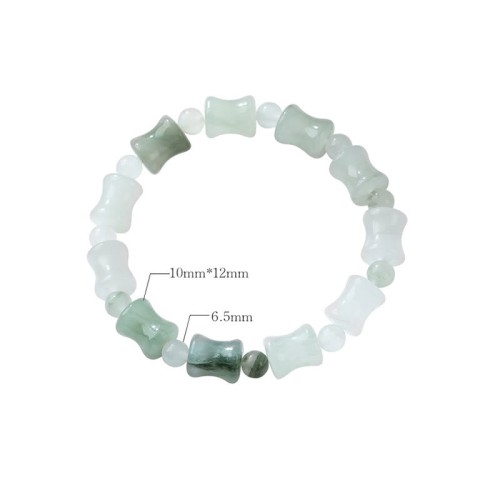 Jade Coconut Shell Bamboo Luck Bracelet