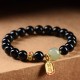 Black Onyx Hetian Jade Lucky Charm Bracelet Black Onyx Hetian Jade Lucky Charm Bracelet