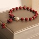 Cinnabar Peace Buckle Copper Coin Blessing Bracelet Cinnabar Peace Buckle Copper Coin Blessing Bracelet