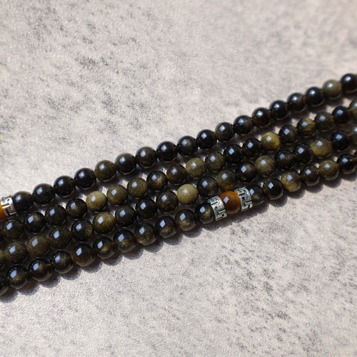 Golden Obsidian Energy Bracelet Necklace Golden Obsidian Energy Bracelet Necklace