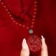 Dragon Cinnabar Hetian Jade Wealth Necklace Dragon Cinnabar Hetian Jade Wealth Necklace