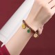 Tibetan Five God of Wealth Thangka Luck Bracelet Tibetan Five God of Wealth Thangka Luck Bracelet