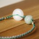 White Jade Peace Buckle Pumpkin Bead Luck Bracelet White Jade Peace Buckle Pumpkin Bead Luck Bracelet
