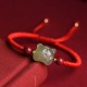 Jade Cinnabar Lucky Tiger Bracelet