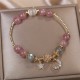 Strawberry Quartz Moonstone Love Bracelet