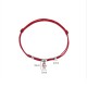 925 Sterling Silver Koi Fish Wealth Braided Red Bracelet