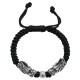 999 Sterling Silver Double Dragon Luck Bracelet