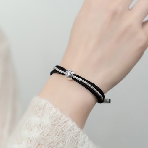 925 Sterling Silver Zakiram Goddess of Wealth Rope Bracelet