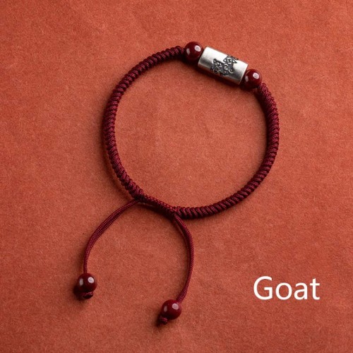 925 Silver 12 Chinese Zodiac Cinnabar String Bracelet 925 Silver 12 Chinese Zodiac Cinnabar String Bracelet