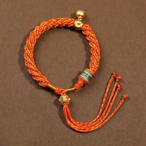 Tibetan Handmade Luck Protection Prayer Wheel Bracelet Tibetan Handmade Luck Protection Prayer Wheel Bracelet