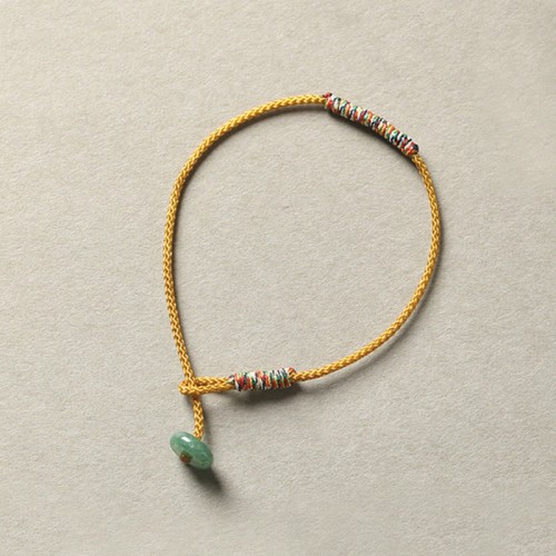 Tibetan Green Aventurine Luck Protection Braided Bracelet