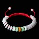 Round Jade Lucky Red String Weave Bracelet Round Jade Lucky Red String Weave Bracelet