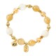 14K Gold Plated Golden Rutilated Quartz Wealth Charm Bracelet 14K Gold Plated Golden Rutilated Quartz Wealth Charm Bracelet
