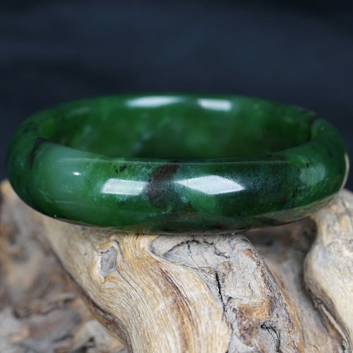 Hetian Cyan Jade Success Bangle Hetian Cyan Jade Success Bangle