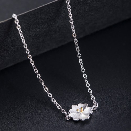 925 Silver Cherry Blossom Blessing Chain Bracelet 925 Silver Cherry Blossom Blessing Chain Bracelet