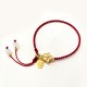 Peach Blossom Bow Knot Fu Character Charm Bracelet